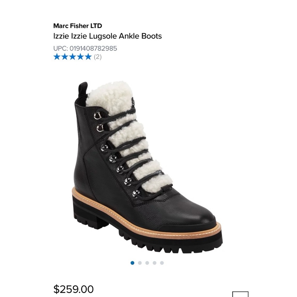 Marc Fisher Izzie Lugsole Ankle Boots